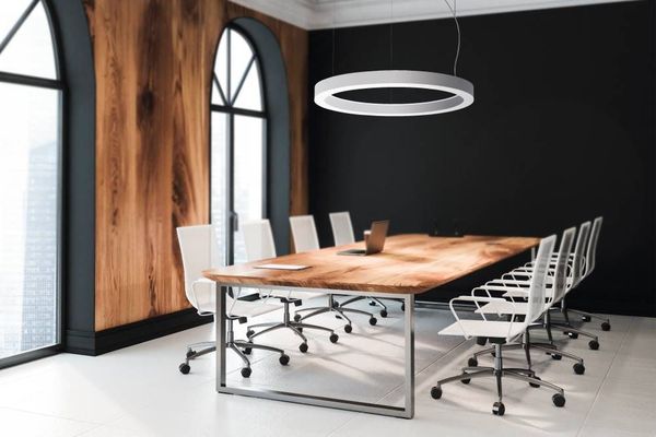 Eglo 64237 PASTRENGO 1 LED Pendelleuchte 2x45W Ø700mm Silber Weiss Warmweiss Dimmbar