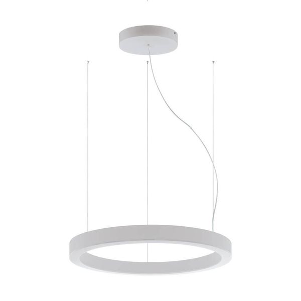 Eglo 64237 PASTRENGO 1 LED Pendelleuchte 2x45W Ø700mm Silber Weiss Warmweiss Dimmbar
