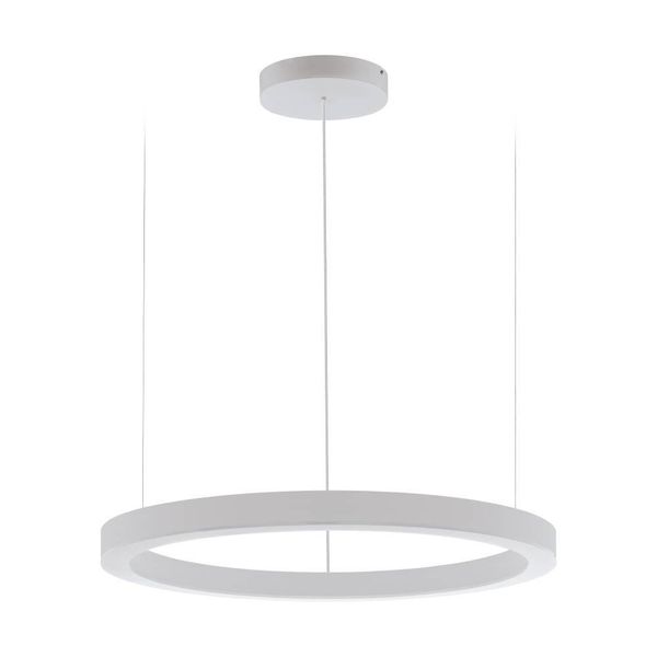 Eglo 64238 PASTRENGO 1 LED Pendelleuchte 2x60W Ø900mm Silber Weiss Warmweiss Dimmbar