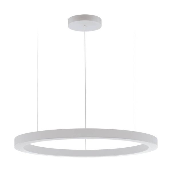 Eglo 64239 PASTRENGO 1 LED Pendelleuchte 2x75W Ø1100mm Silber Weiss Warmweiss Dimmbar
