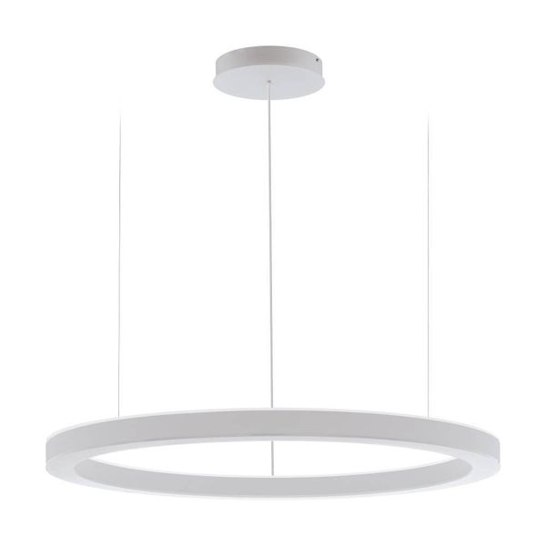 Eglo 64239 PASTRENGO 1 LED Pendelleuchte 2x75W Ø1100mm Silber Weiss Warmweiss Dimmbar