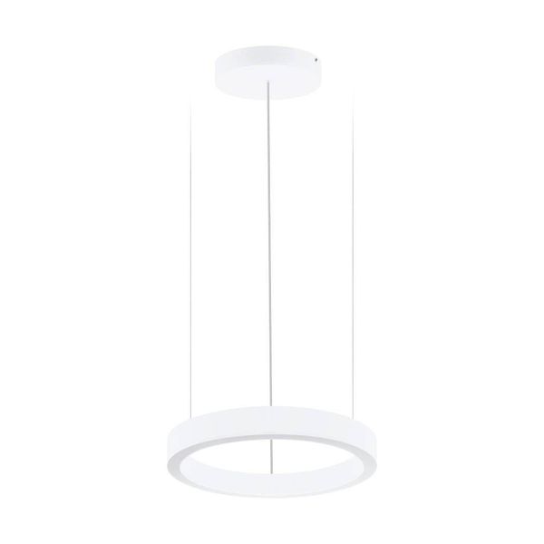 Eglo 64241 PASTRENGO 1 LED Pendelleuchte 2x30W Ø500mm Weiss Neutralweiss Dimmbar