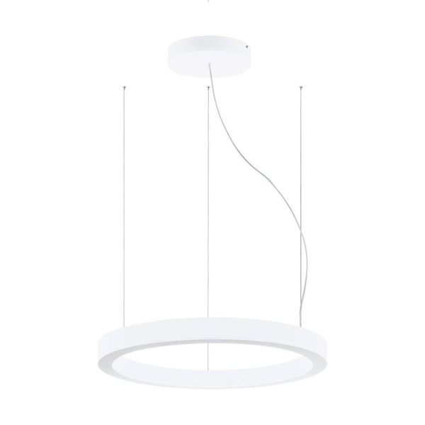 Eglo 64242 PASTRENGO 1 LED Pendelleuchte 2x45W Ø700mm Weiss Neutralweiss Dimmbar