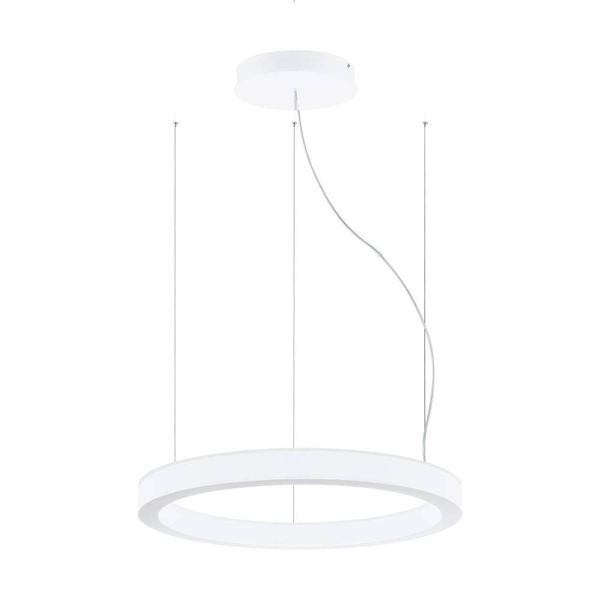 Eglo 64242 PASTRENGO 1 LED Pendelleuchte 2x45W Ø700mm Weiss Neutralweiss Dimmbar