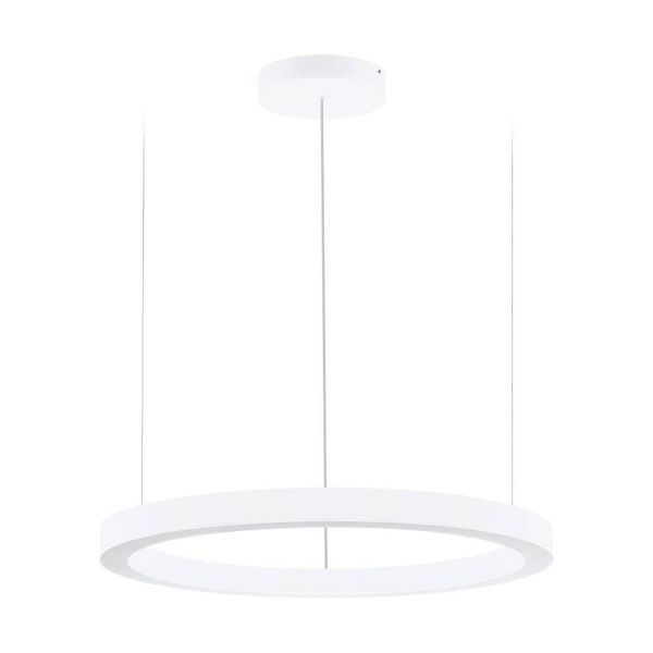 Eglo 64243 PASTRENGO 1 LED Pendelleuchte 2x60W Ø900mm Weiss Neutralweiss Dimmbar