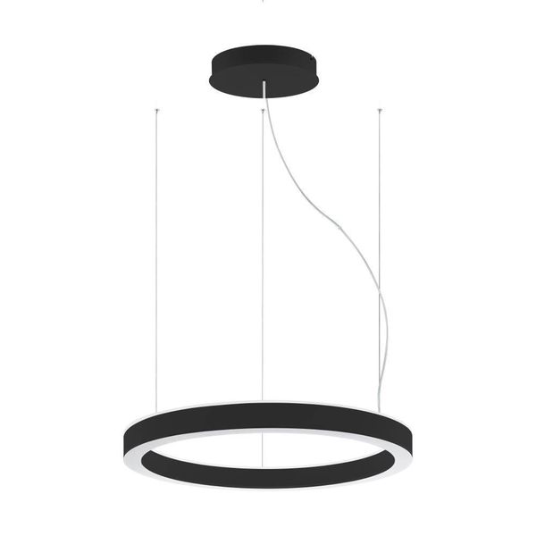 Eglo 64246 PASTRENGO 1 LED Pendelleuchte 2x45W Ø700mm Schwarz Weiss Neutralweiss Dimmbar