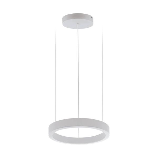 Eglo 64249 PASTRENGO 1 LED Pendelleuchte 2x30W Ø500mm Silber Weiss Neutralweiss Dimmbar