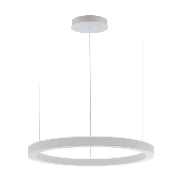 Eglo 64252 PASTRENGO 1 LED Pendelleuchte 2x60W Ø900mm Silber Weiss Neutralweiss Dimmbar
