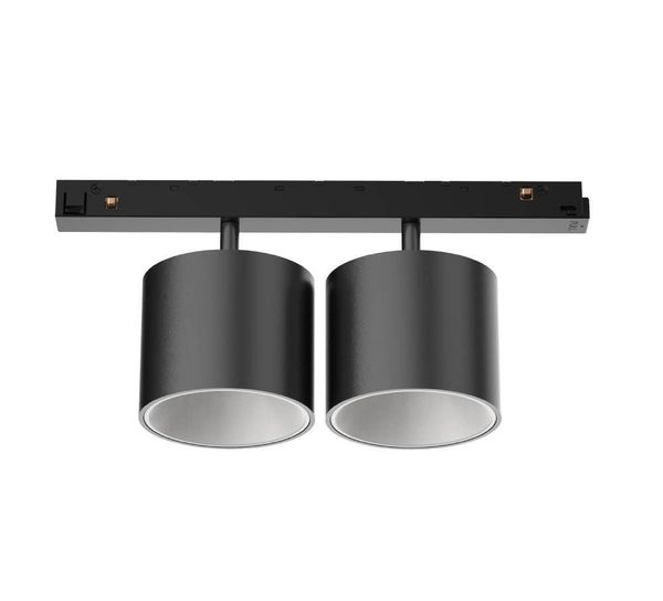 Eglo 648DD-509301-DDBLW LINE48V DD LED LED Stromschienenleuchte 2x Ø72mm Schwarz Warmweiss Dimmbar