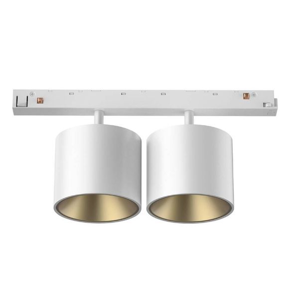 Eglo 648DD-509301-OOWHG LINE48V DD LED LED Stromschienenleuchte 2x Ø72mm Weiss Warmweiss