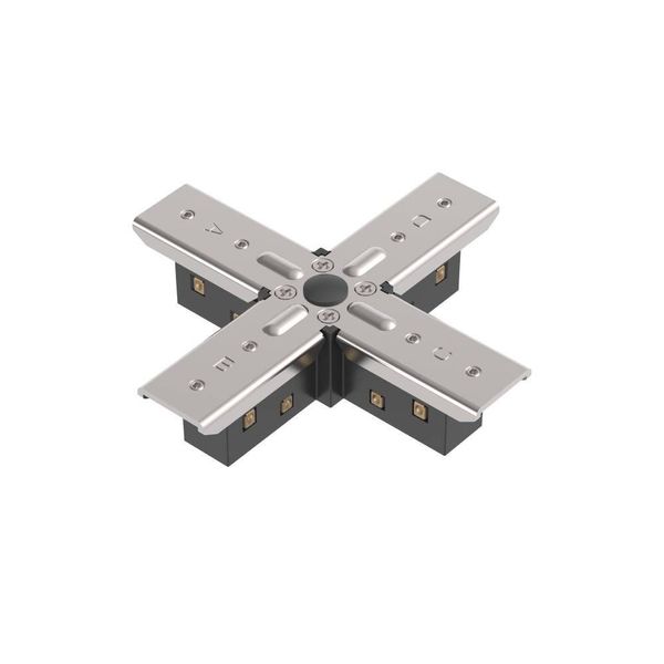 Eglo 648ST-MEXC-B LINE48V ST Schienenverbinder, X-Verbinder 96x96mm Weiss