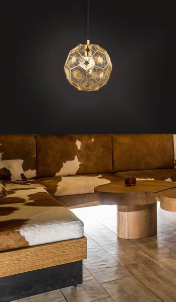 Eglo 67985 SKOURA PRO E27 Hängeleuchte Ø250mm Schwarz, Messing