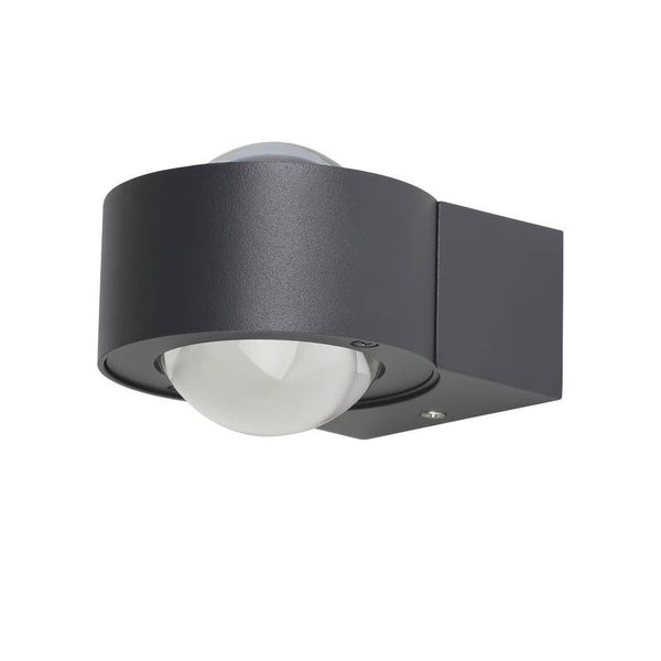 Eglo 68102 ONO PRO LED Wandleuchte 2x2,3W Anthrazit Transparent Warmweiss