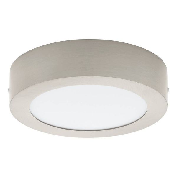Eglo 68728 FUEVA PRO CCT LED Deckenleuchte 12,5W Ø170mm Nickel-Matt Weiss Steuerbare Lichtfarbe