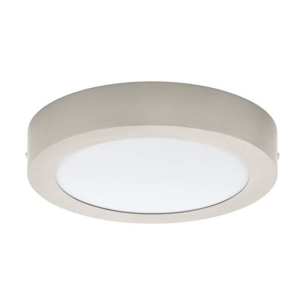 Eglo 68732 FUEVA PRO CCT LED Deckenleuchte 14,5W Ø225mm Nickel-Matt Weiss Steuerbare Lichtfarbe