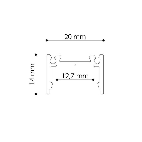 Eglo 69283 LEDLINE20 LOW Profil 2020x20mm Alu Eloxiert