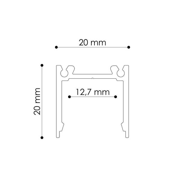 Eglo 69297 LEDLINE20 STANDARD Profil 2020x20mm Weiss