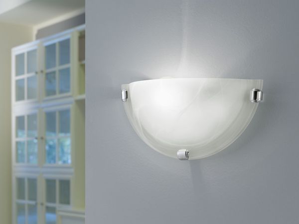 Eglo 7188 Salome Wandleuchte E27 Stahl chrom weiss