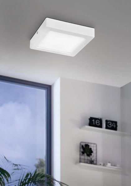 Eglo 75604 IDUN LED Ein-/Aufbauleuchte 9,5W 170x170mm Weiss Neutralweiss