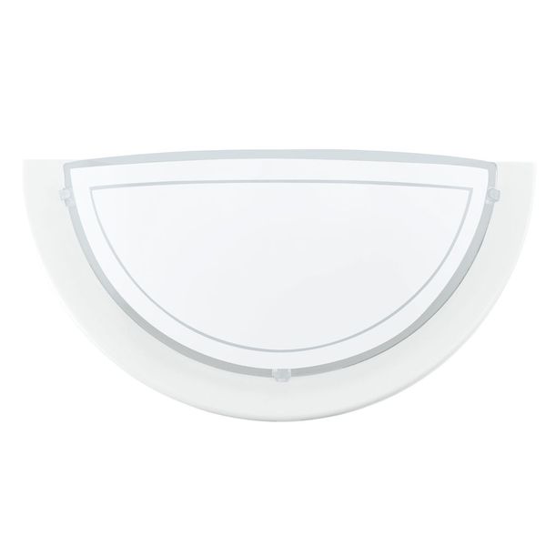 Eglo 83154 Planet 1 Wandleuchte E27 Stahl weiss klar