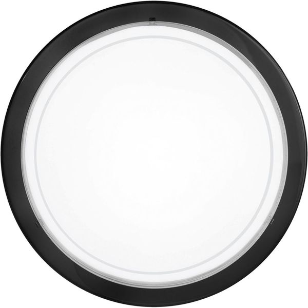 Eglo 83159 Planet 1 Wandleuchte / Deckenleuchte E27 Stahl schwarz weiss klar