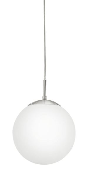 Eglo 85261 Rondo Hängeleuchte E27 Stahl nickel-matt weiss