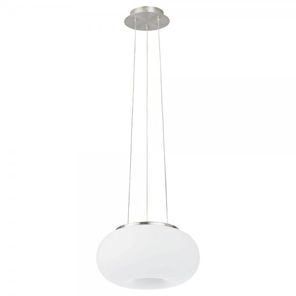 Eglo Hängeleuchte Optica E27 Ø28cm Stahl und Glas