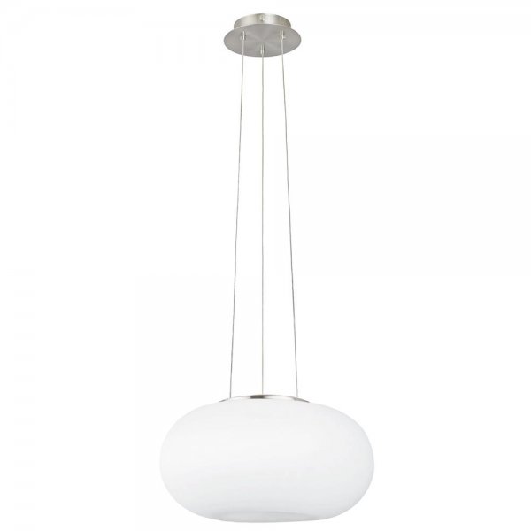 Eglo Hängeleuchte Optica E27 Ø35cm Stahl und Glas