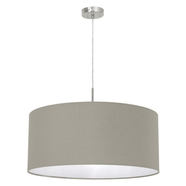 Eglo Pendellampe Pasteri Ø53cm E27 taupe graubraun