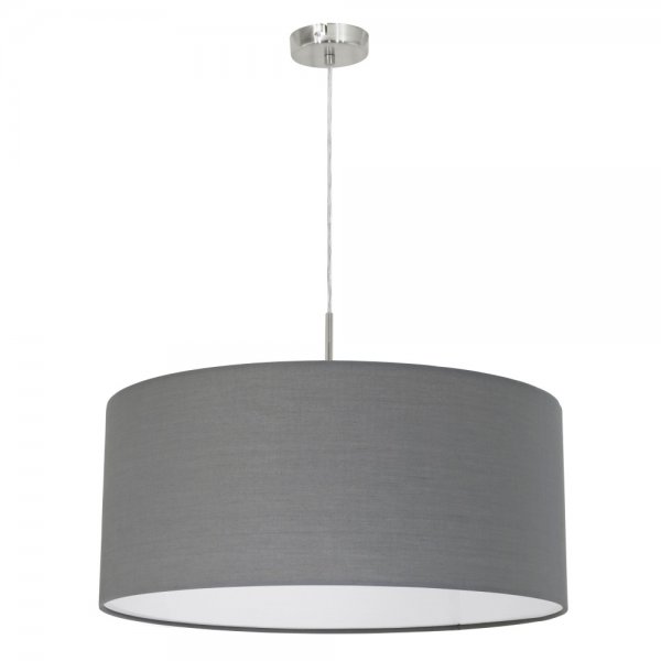 Eglo Hängelampe Pasteri Ø53cm E27 grau nickel-matt