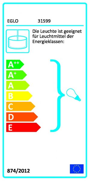 Eglo Pendelleuchte Maserlo Ø38cm E27 schwarz-gold 31599