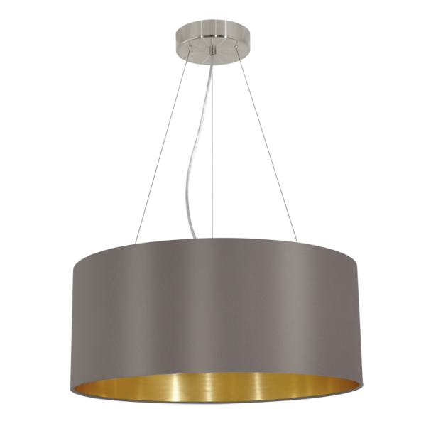 Eglo Pendelleuchte Maserlo Ø53cm 3xE27 cappuccino-gold 31608