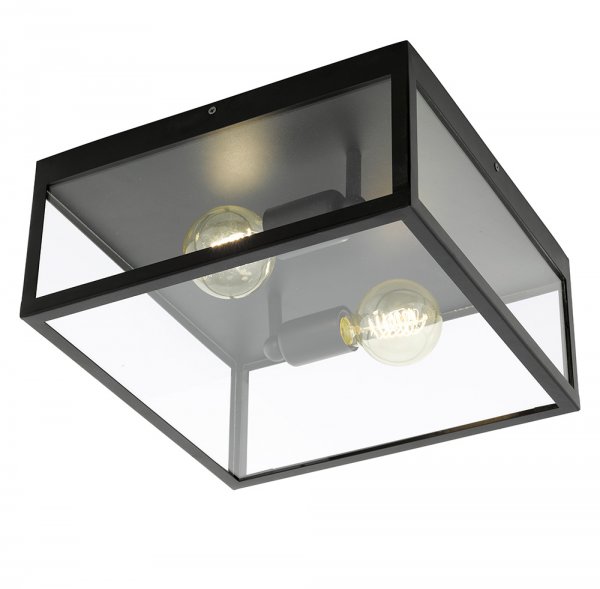 Eglo Deckenleuchte Charterhouse 2x60W schwarz