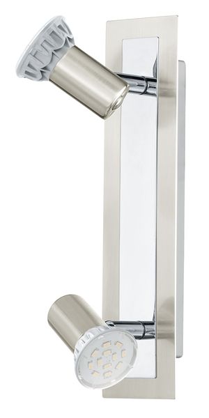 Eglo 90915 Rottelo LED Spot 2x5W Stahl nickel-matt chrom