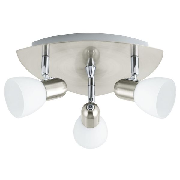 Eglo 90986 Enea Spot 3xE14 Stahl nickel-matt weiss