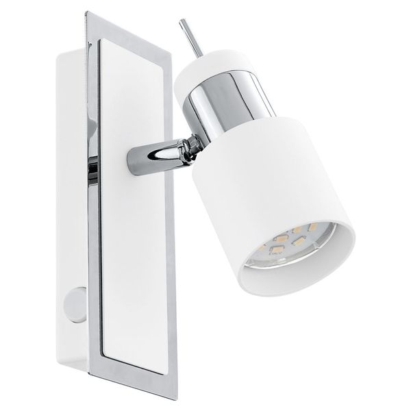 Eglo 92084 Davida LED Spot 5W Stahl chrom weiss