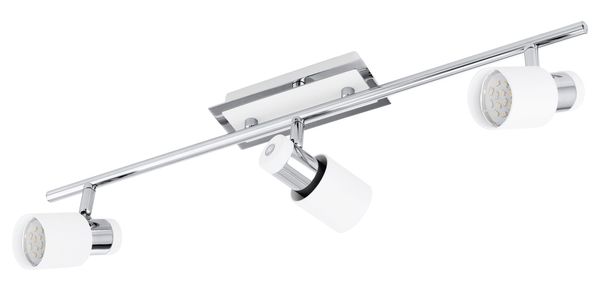 Eglo 92086 Davida LED Spot 3x5W Stahl chrom weiss