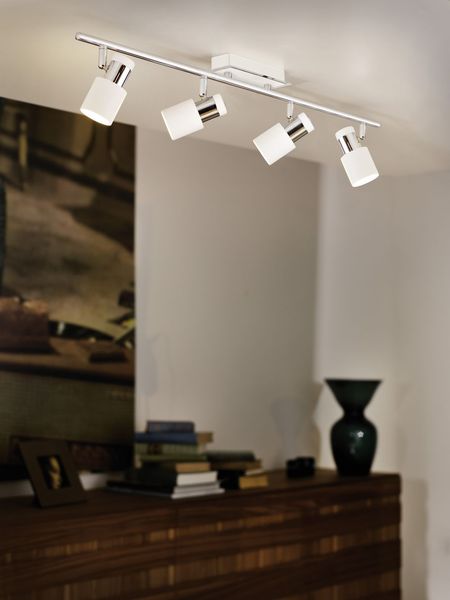 Eglo 92087 Davida LED Spot 4x5W Stahl chrom weiss