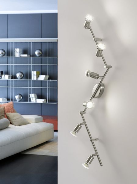 Eglo 92599 Buzz-led LED Spot 6x3W Stahl nickel-matt