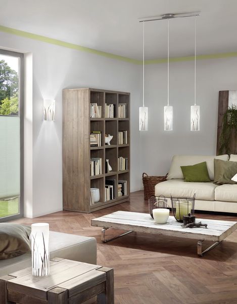 Eglo 92741 Rivato Hängeleuchte 3xE27 Stahl chrom weiss