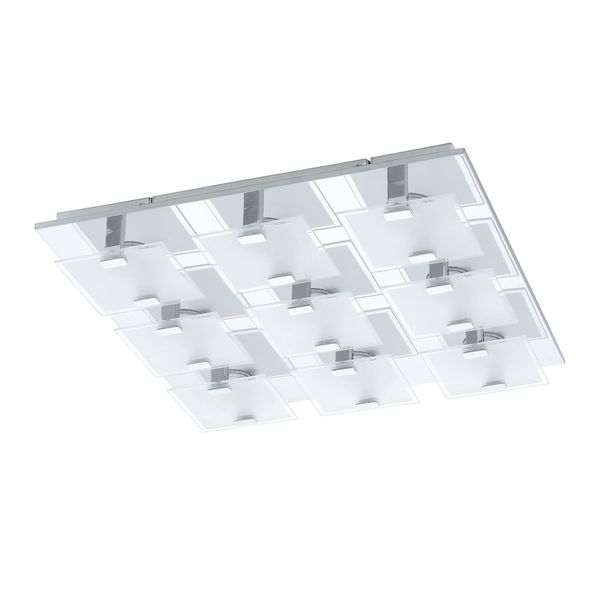 Eglo 93315 Vicaro LED Wandleuchte / Deckenleuchte 9x2.5W Edelstahl chrom weiss klar