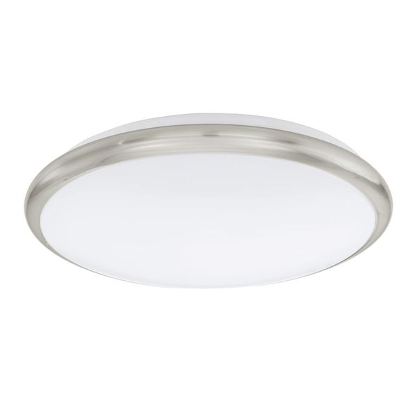 Eglo 93498 Manilva LED Wandleuchte / Deckenleuchte 12W Stahl nickel-matt weiss