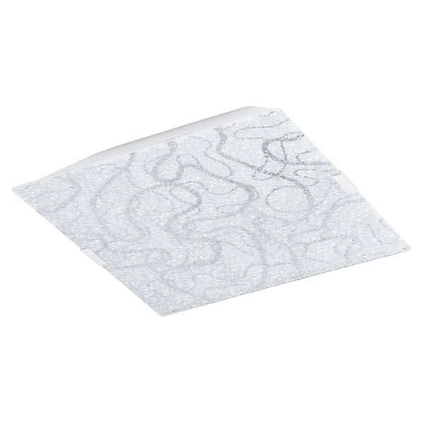 Eglo 93538 Ardales LED Wandleuchte / Deckenleuchte 12W Stahl weiss klar