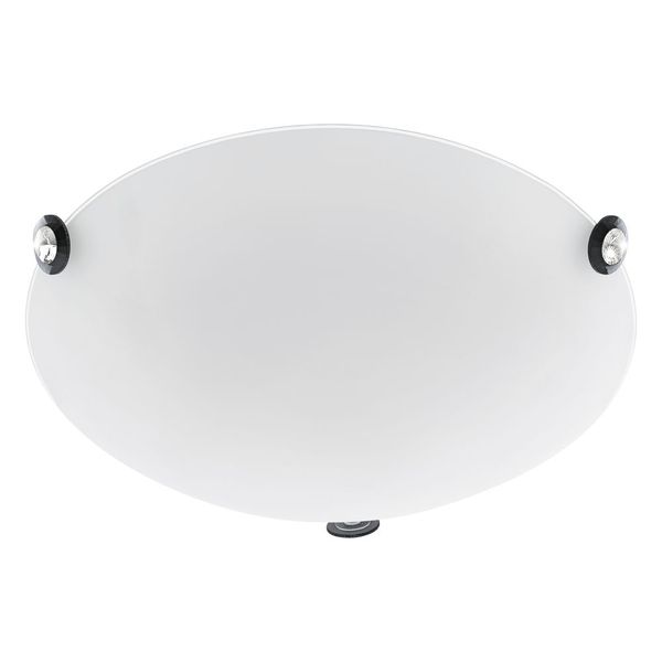 Eglo 93624 Cafiera LED Wandleuchte / Deckenleuchte 12W Stahl Glas weiss schwarz