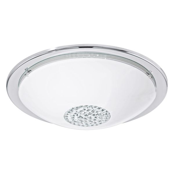 Eglo 93778 Giolina LED Deckenleuchte 12W Stahl chrom weiss klar