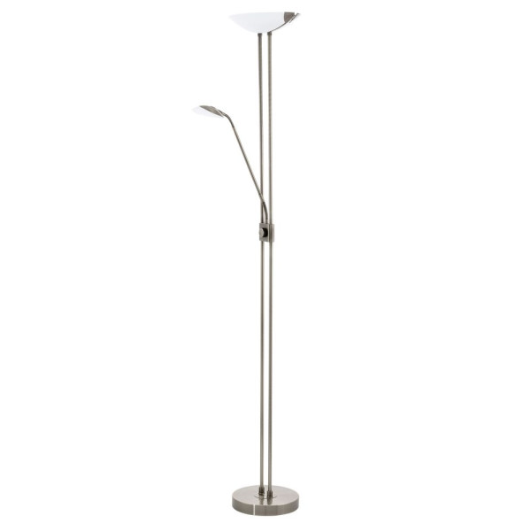 Eglo 93876 Baya Led LED Stehleuchte Stahl brüniert weiss satiniert