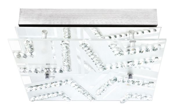 Eglo 93921 Verdesca LED Deckenleuchte 4x5.4W Stahl chrom weiss klar