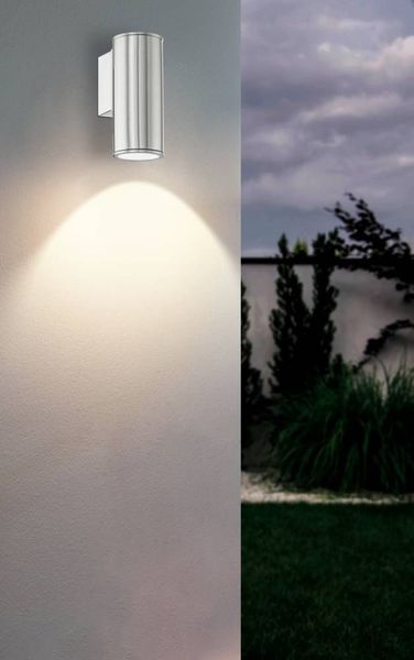 Eglo 94106 RIGA LED Außen-Wand-/Deckenleuchte 2,8W Edelstahl IP44