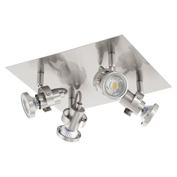 Eglo 94147 Tukon 3 LED Spot 4x3.3W Stahl nickel-matt