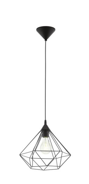 Eglo Hängeleuchte Tarbes E27 Ø32.5cm schwarz